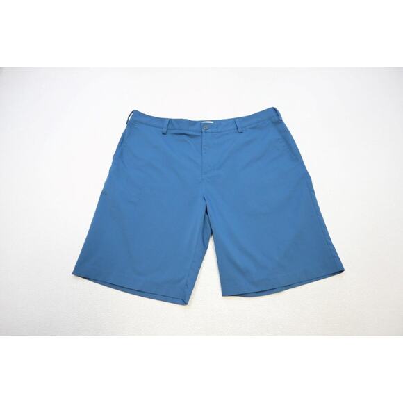 Adidas Golf Shorts ClimaLite Stretch Blue Flat Athletic 10.5" INS Mens Sz 40 - Picture 2 of 5